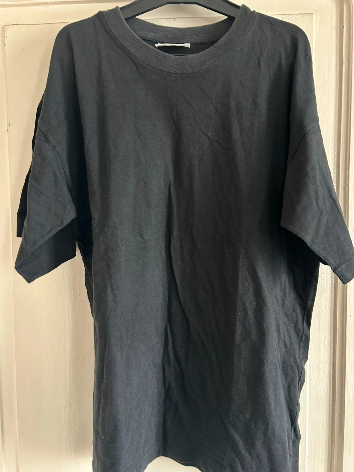 T-shirt noir manches courtes homme